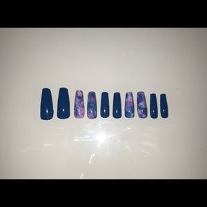 Cotton candy press on nails